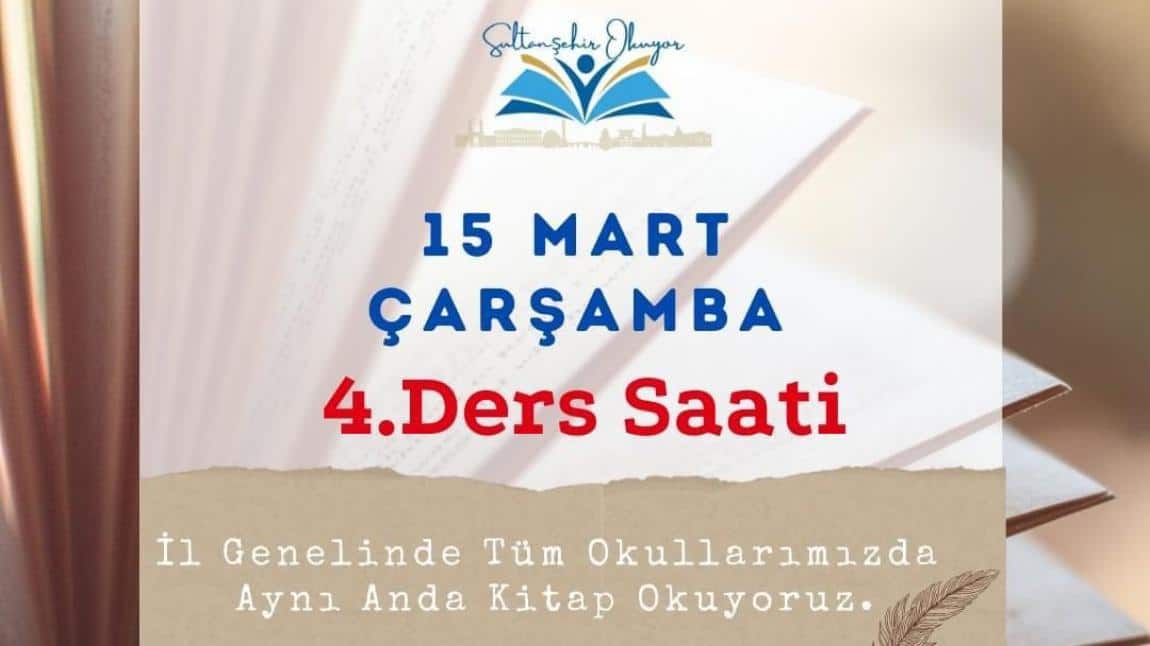 Sultanşehir Okuyor Kitap Okuma Etkinliği 15 Mart 2023