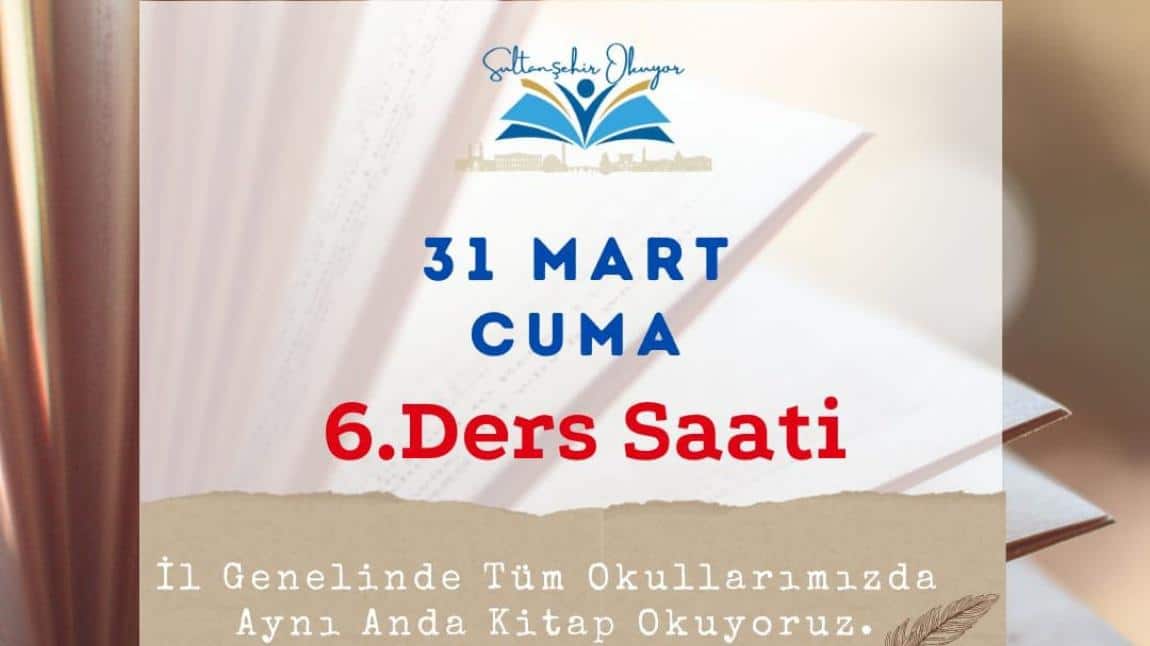 Sultanşehir Okuyor Kitap Okuma Etkinliği 31 Mart 2023